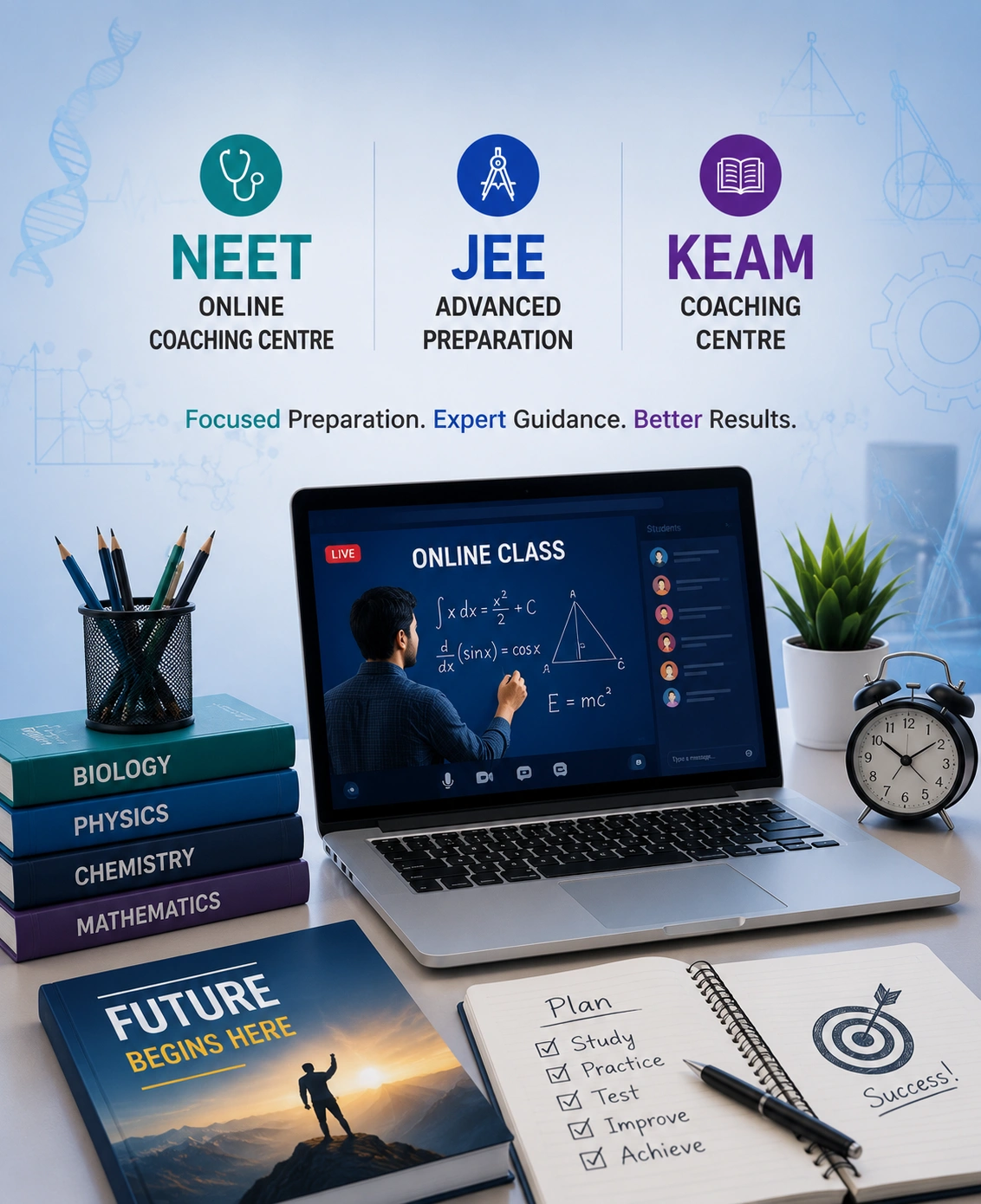 Why Zephyr is the Best Choice for NEET Online Coaching Centre, JEE Advanced Preparation & KEAM Coaching Centre in Kerala.